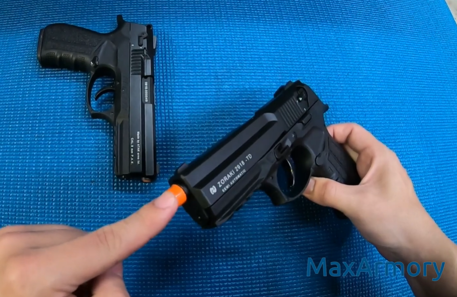Benefits of Front Fire and Top Fire Blank Guns | MaxArmory Blank Firing Guns