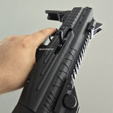 NEW RELEASE! EKOL GANNET Black - Full Auto Front Firing 9mm Blank Machine Gun with Folding Stock