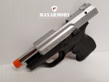 Zoraki M906 Nickel - 9mm Front Firing Blank Gun - MaxArmory