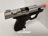 Zoraki M906 Nickel - 9mm Front Firing Blank Gun - MaxArmory