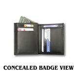 M105 Custom Cut Badge Wallet - MaxArmory