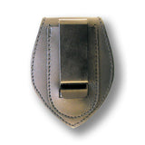 BBR-3 - Custom Cut Leather Belt Badge Holder - MaxArmory