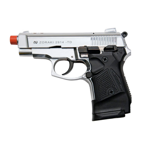 Zoraki 2914 Chrome - Semi Auto Front Firing 9mm Blank Gun