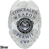 435 Concealed Weapon Silver Permit Badge