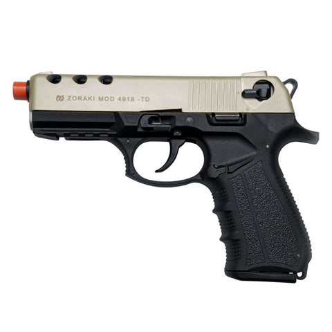 Zoraki 4918 Blank Firing Gun Satin - Front Fire 9mm Blank Gun