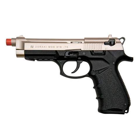 Zoraki 918 Blank Firing Gun Satin - Front Fire 9mm Blank Gun