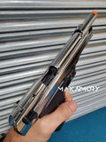 EKOL Jackal Dual Magnum Chrome - Full Auto Front Fire 9mm Blank Gun