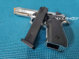 EKOL Jackal Dual Magnum Chrome - Full Auto Front Fire 9mm Blank Gun