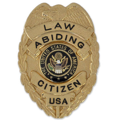 Law Abiding Citizen Golden Finish full size badge - MaxArmory