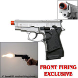 Zoraki 914 Nickel - Full Auto Front Firing 9mm Blank Gun