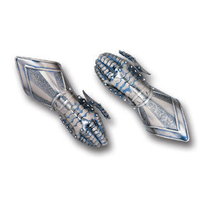 Steel Gauntlet - Etched Finish - MaxArmory