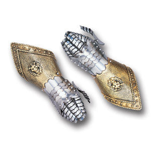 Steel Gauntlet --Embossed - MaxArmory