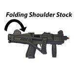 EKOL ASI - MAX-UZI - Front Firing Machine Blank Gun with Folding Stock - MaxArmory