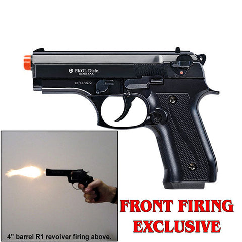 EKOL DICLE VCOUGAR Black - Front Fire 9mm Blank Firing Guns