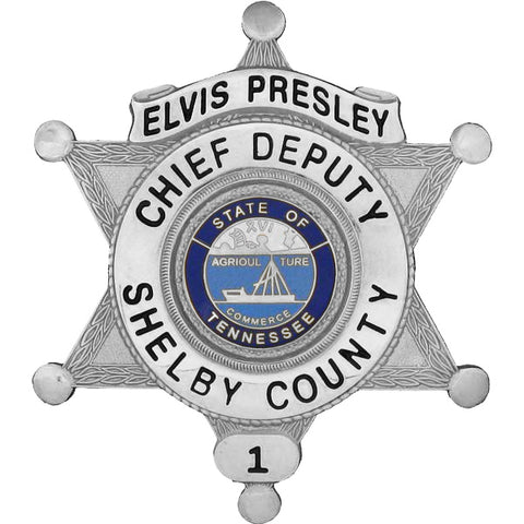 Elvis Presley - Collector Badge Silver Finish