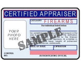 Certified Appraiser ID Card - MaxArmory