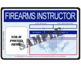 Firearms Instructor ID Card - MaxArmory