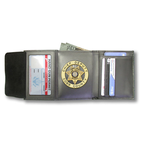 M105 Custom Cut Badge Wallet - MaxArmory
