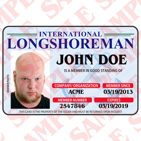 International Longshoreman ID Card - MaxArmory