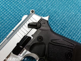 Zoraki M914 Nickel Machine Pistol - 9mm Front Firing Blank Gun - MaxArmory