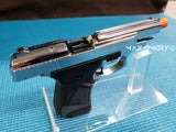 Zoraki 914 Chrome Machine Pistol - 9mm Front Firing Blank Gun - MaxArmory