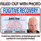Fugitive Recovery Agent ID Card - MaxArmory