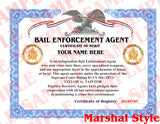 Bail Enforcement Agent Certificate - MaxArmory