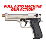 EKOL Jackal Dual Magnum Satin - Full Auto Front Firing 9mm Blank Gun