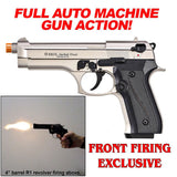 EKOL Jackal Dual Magnum Satin - Full Auto Front Firing 9mm Blank Gun