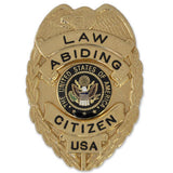 Law Abiding Citizen Golden Finish full size badge - MaxArmory