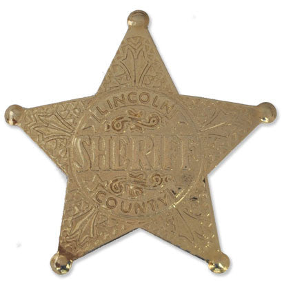 Lincoln County Sheriff Golden Star badge - MaxArmory