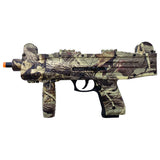 EKOL ASI - MAX-UZI - Front Firing Machine Blank Gun - Camouflage - INCLUDES FREE TRAINING GUN - MaxArmory