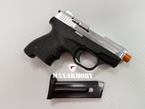 Zoraki M906 Chrome - 9mm Front Firing Blank Gun - MaxArmory