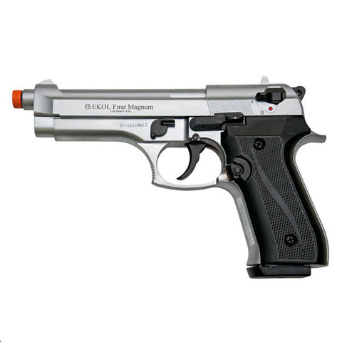 EKOL FIRAT V92F Magnum Nickel - Front Fire 9mm Blank Firing Guns