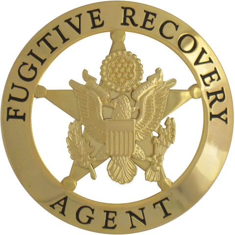 Marshal Style Fugitive Recovery Agent Badge Set - MaxArmory
