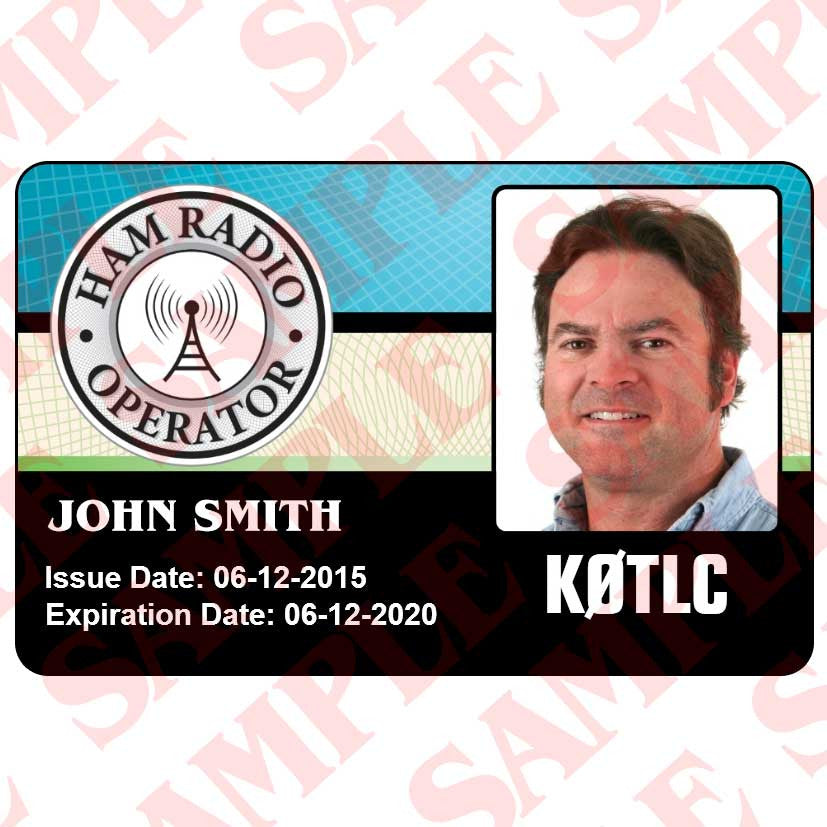 Ham Radio Operator Identification Custom Id Card Maxarmory