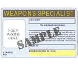 Weapons Specialist ID Card - MaxArmory