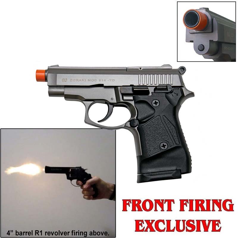 Zoraki Front Fire Fume Finish M914 Full Auto 9mm Blank Gun M