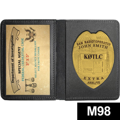 M105 Custom Cut Badge Wallet - MaxArmory