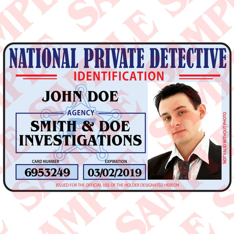 National Private Detective ID Card - MaxArmory