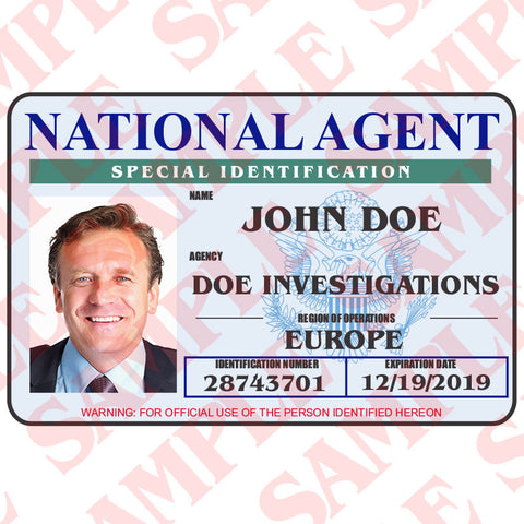 National Agent ID Card - MaxArmory