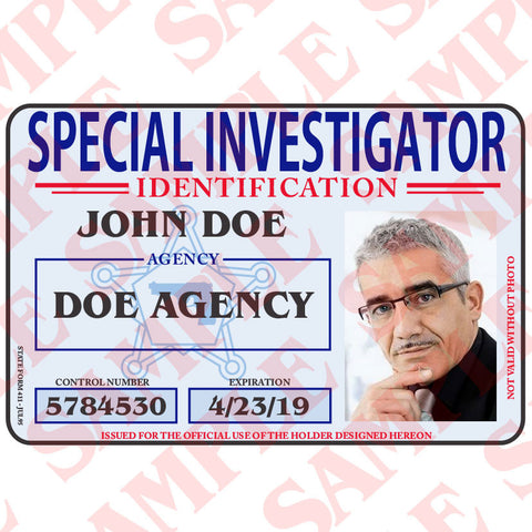 Special Investigator - Custom ID Card