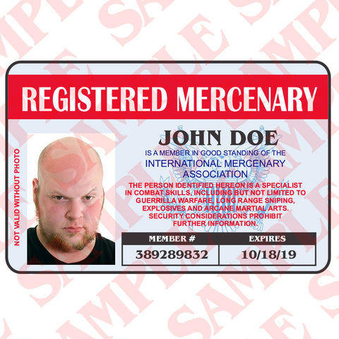 Registered Mercenary - MaxArmory