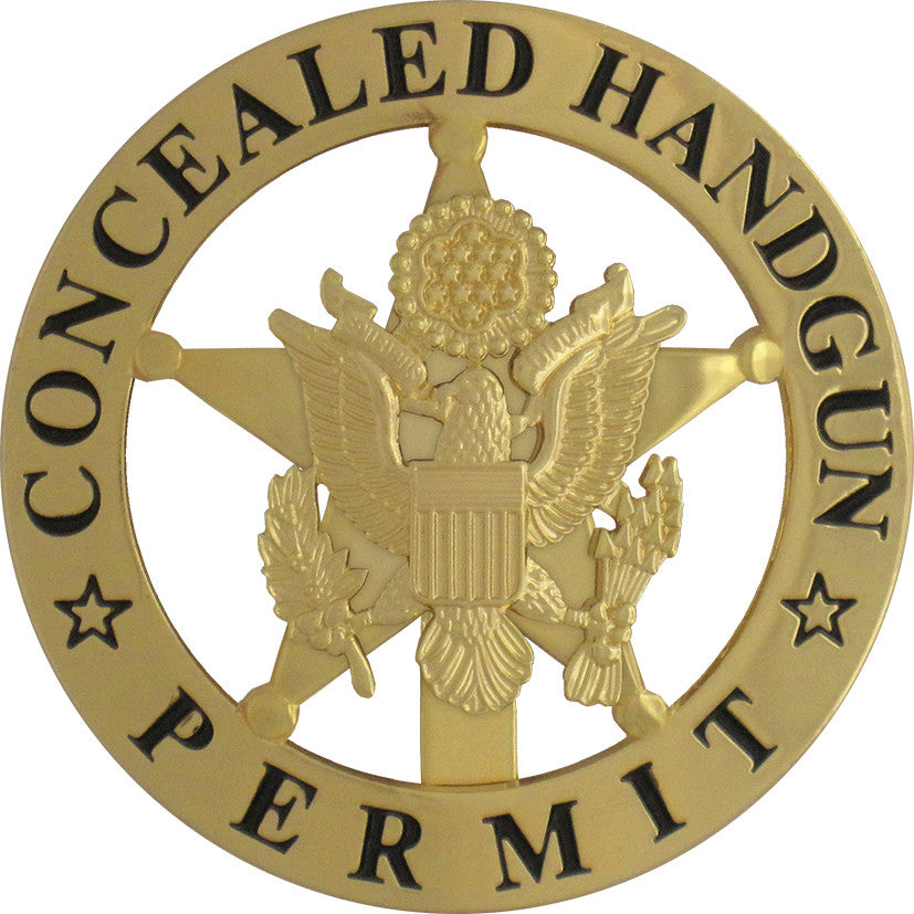 Marshal Style Concealed Handgun Permit Badge Set - Default Title ...