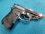 Zoraki M914 Chrome Machine Pistol - 9mm Front Firing Blank Gun - MaxArmory