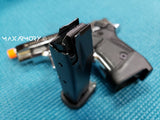 Zoraki 914 Chrome Machine Pistol - 9mm Front Firing Blank Gun - MaxArmory