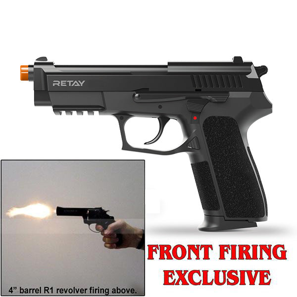 Blank Firing Gun RETAY S22 Black - Front Fire 9mm - MaxArmory